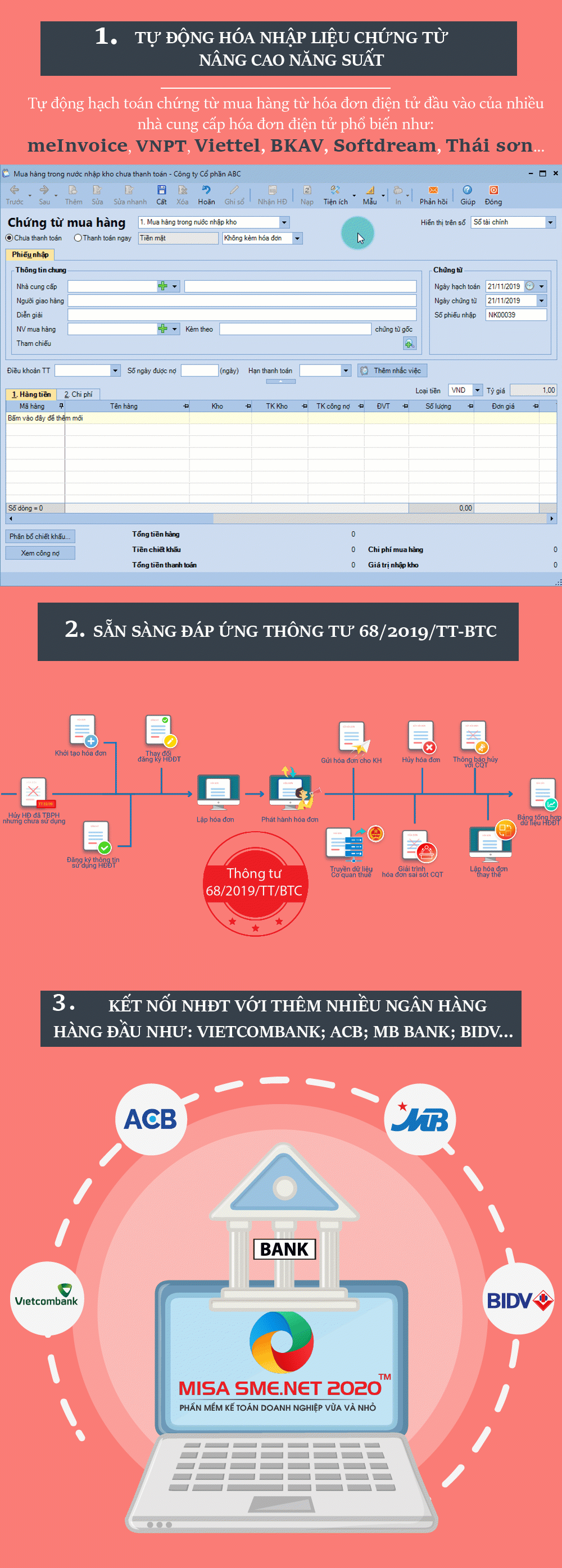 Điểm ưu việt của MISA SME.NET 2020 so với MISA SME.NET 2019a Điểm ưu việt của MISA SME.NET 2020 so với MISA SME.NET 2019a