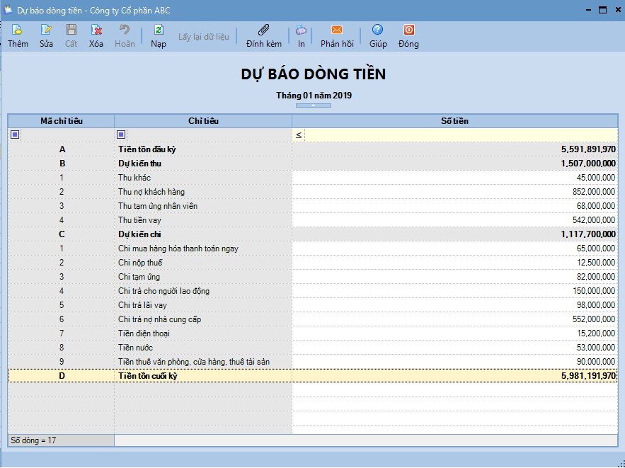 Cải tiến các báo cáo dự báo dòng tiền tính đến thời điểm tương lai gần và bổ sung báo cáo dòng tiền Cải tiến các báo cáo dự báo dòng tiền tính đến thời điểm tương lai gần và bổ sung báo cáo dòng tiền