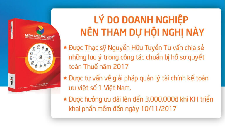Hội thảo chuyên đề quyết toán thuế cuối năm 2017 tại Thông Tấn Xã ngày 10/11/2017