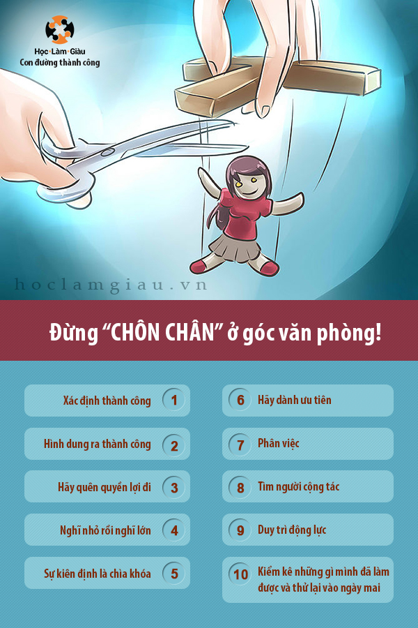 Đừng “chôn chân” ở góc văn phòng!