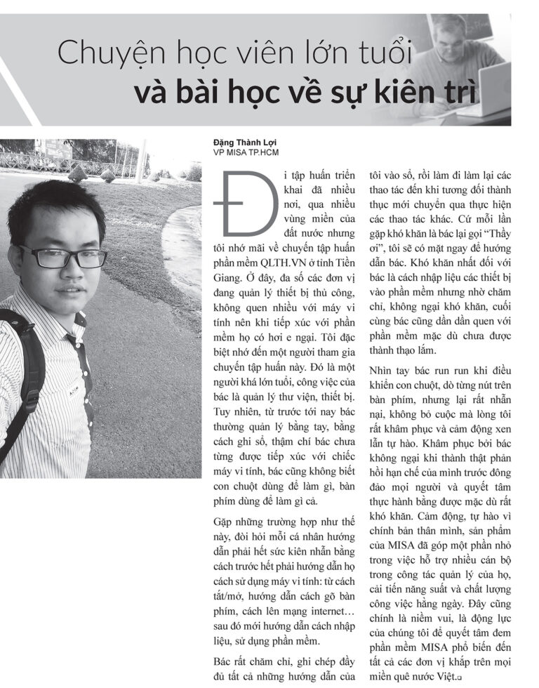 Chuyện học viên lớn tuổi và bài học về sự kiên trì