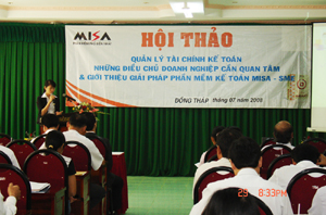 MISA HCM tổ chức Hội thảo tại Đồng Tháp thu hút đại diện hơn 50 doanh nghiệp tham dự