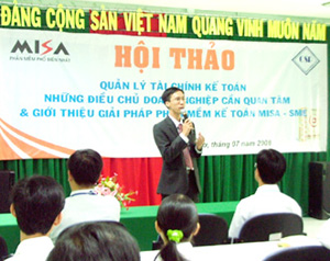 Hội thảo “Quản lý tài chính kế toán doanh nghiệp- Những điều Giám đốc cần quan tâm & Giới thiệu giải pháp phần mềm kế toán MISA-SME” tại Cần Thơ