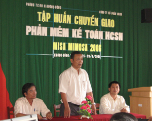 MISA BMT: Tập huấn chuyển giao phần mềm MISA Mimosa 2006 tại huyện Krông Bông – Đăk Lăk