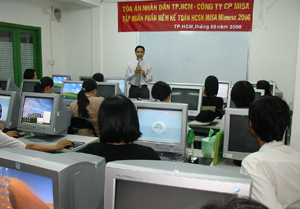 MISA HCM  tập huấn MISA Mimosa 2006 cho 25 đơn vị Toà án trực thuộc Thành phố Hồ Chí Minh