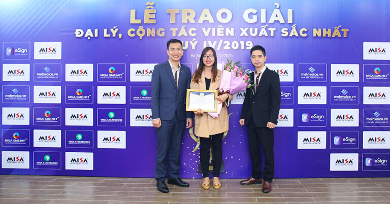 Tin tưởng vào sản phẩm MISA giúp Công ty TNHH Phan Hà chinh phục giải thưởng Đại lý Đồng MISA Quý IV năm 2019