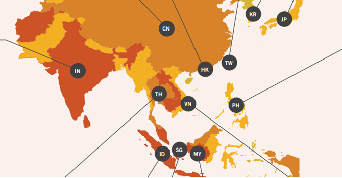 [Infographic] Ngân hàng Việt Nam nằm đâu trong khu vực Châu Á
