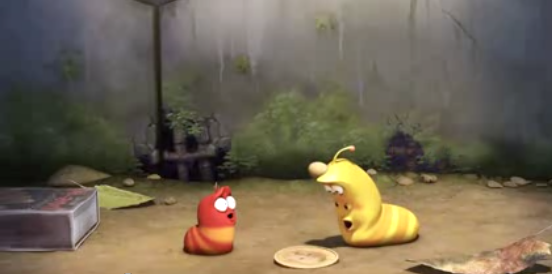 Ấu trùng Larva: Trò tung đồng xu