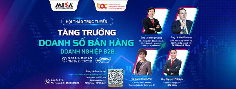 Cách thức tăng trưởng doanh số bán hàng cho doanh nghiệp B2B