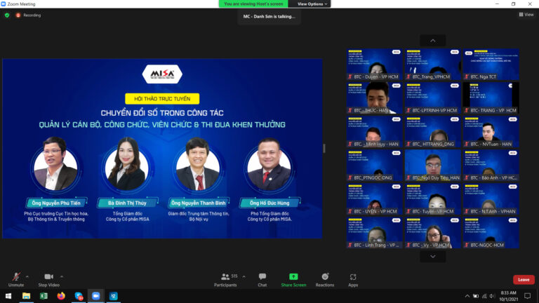 MISA đưa giải pháp chuyển đổi số vào công tác quản lý cán bộ và thi đua khen thưởng
