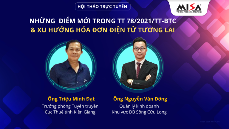 Cục Thuế tỉnh Kiên Giang phối hợp cùng MISA tổ chức hội thảo hỗ trợ doanh nghiệp về những điểm mới trong Thông tư 78/BTC và xu hướng hóa đơn điện tử trong tương lai