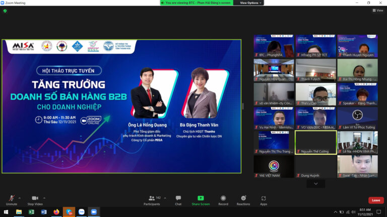 Tăng trưởng doanh số cho doanh nghiệp kinh doanh sản phẩm dịch vụ mô hình B2B