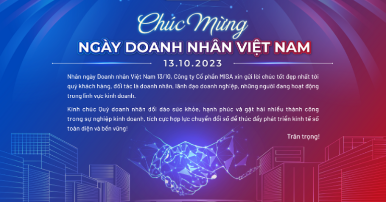 MISA chúc mừng ngày doanh nhân Việt Nam 13/10
