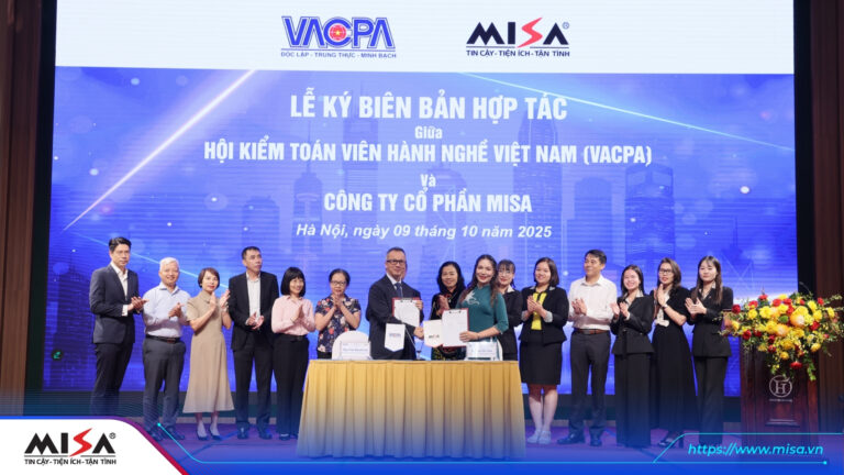 MISA ký biên bản hợp tác với Hội Kiểm toán viên hành nghề Việt Nam (VACPA)