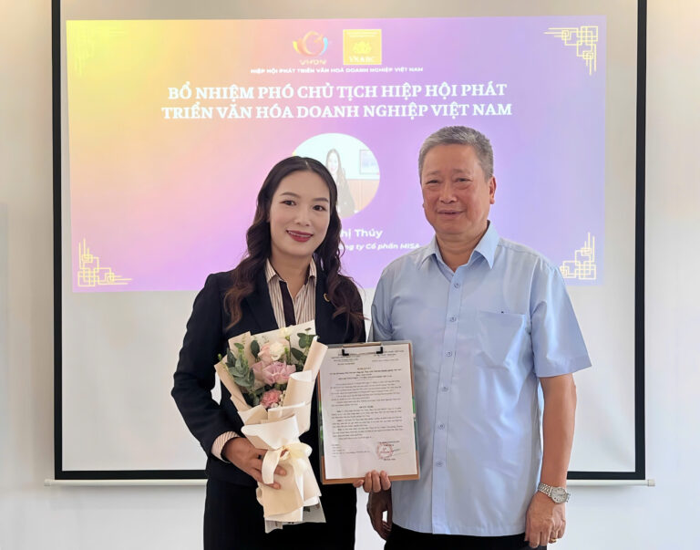 Đại diện MISA được bổ nhiệm làm Phó Chủ tịch Hiệp hội Phát triển Văn hóa doanh nghiệp Việt Nam
